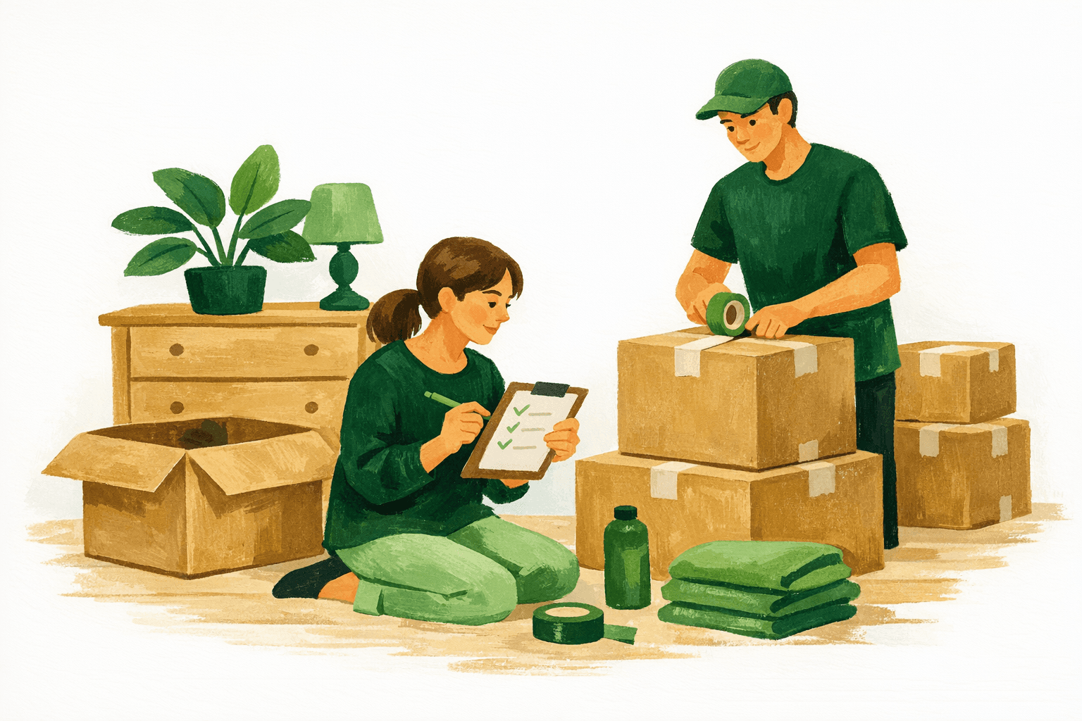 Assistente pessoal na mudança: checklist prático